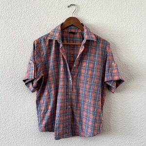 Vintage Plaid Blouse